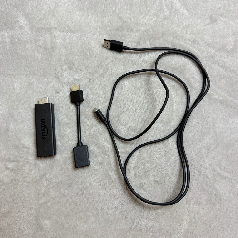 Amazon W87CUN Fire TV Stick Media Streamer Black HDMI USB Cable Extender Tech